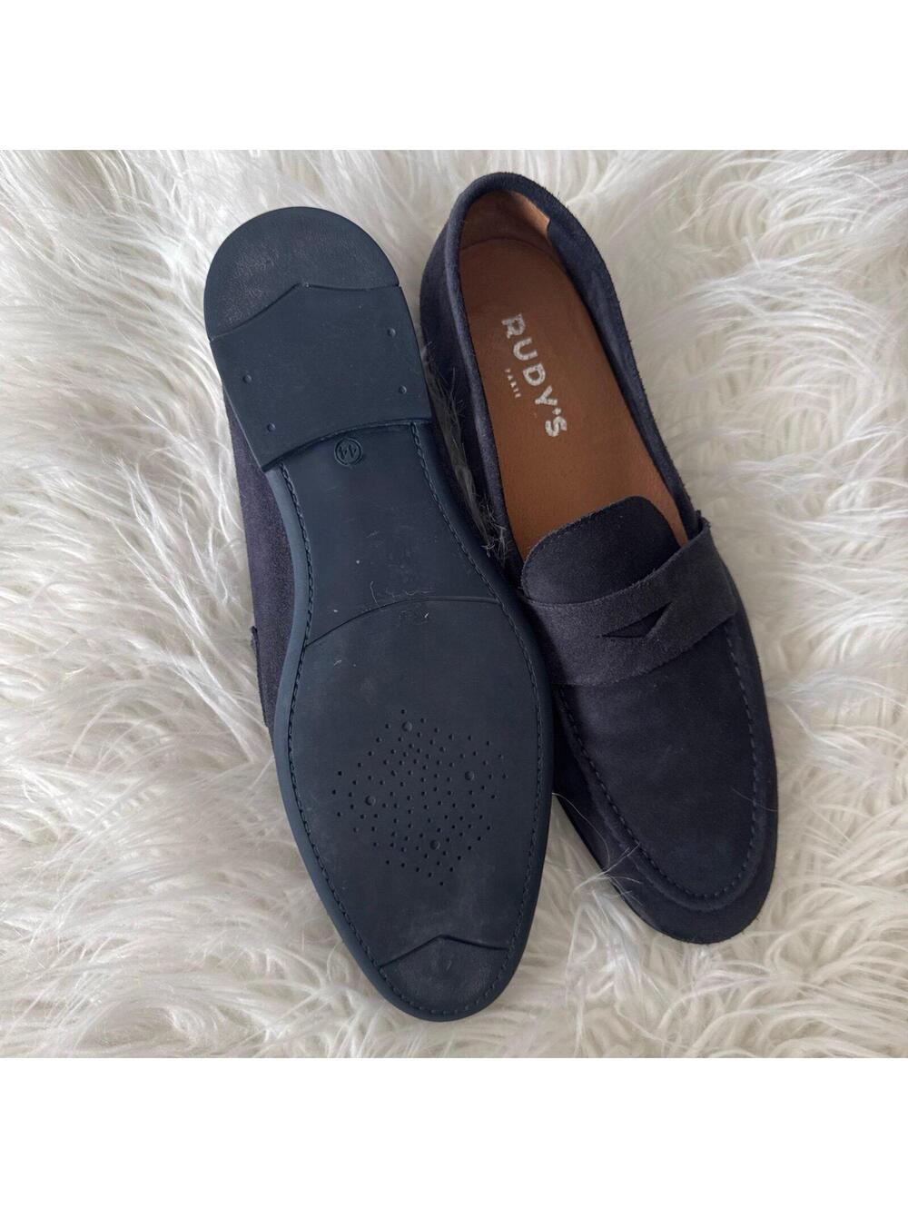 RUDY'S Paris Mens suede loafers size 11 - Picture 4 of 5